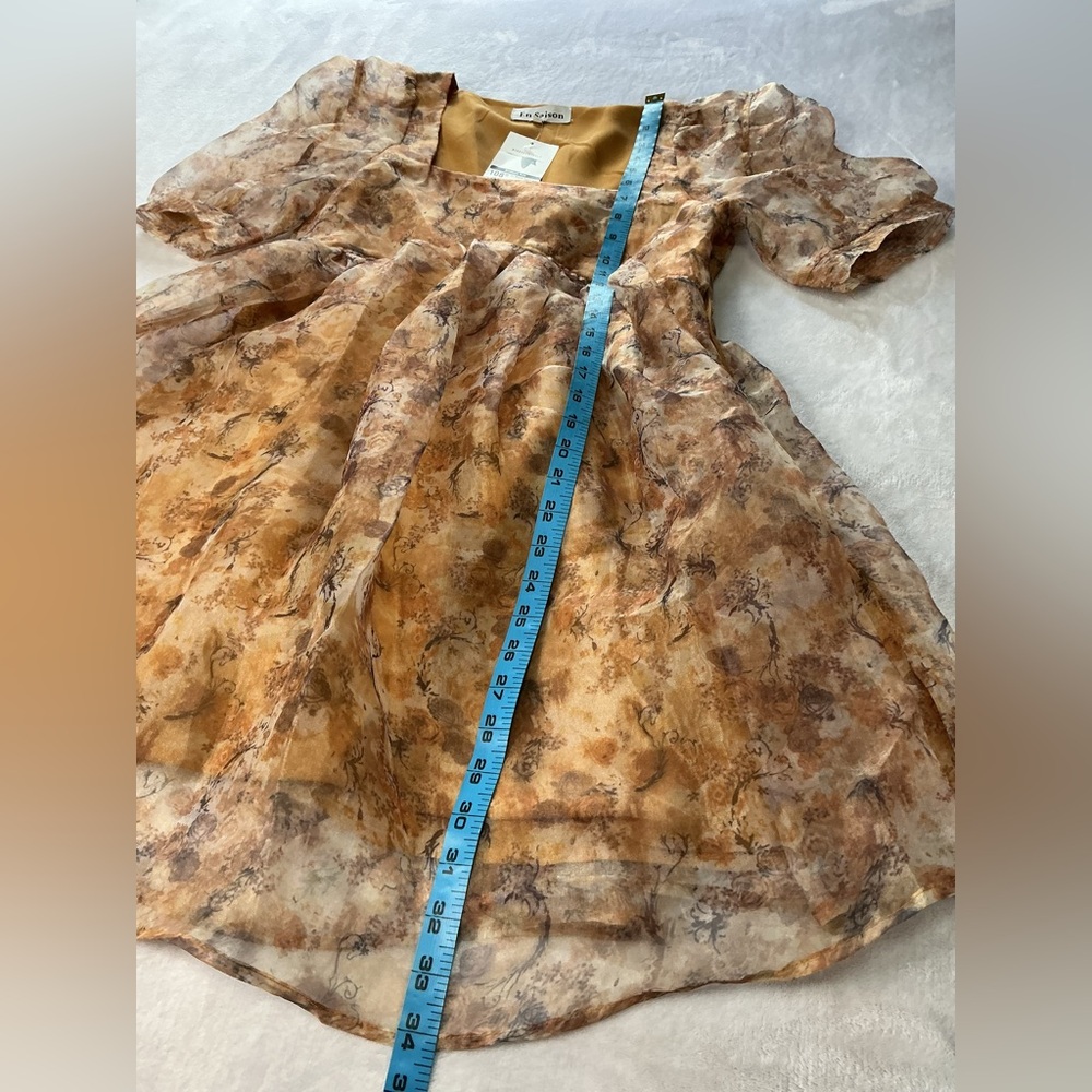 En Saison Orange Multicolored Mini Dress - Picture 15 of 16